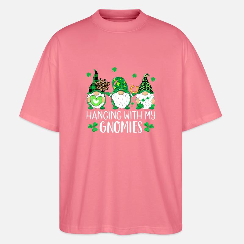 Gnomies St. Patrick Trio - Stanley/Stella Oversized Unisex Bio T-Shirt Blaster 2.0 - Pink