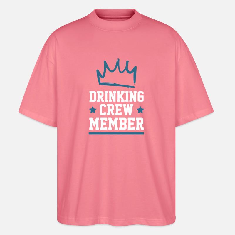 Drinking Crew - Stanley/Stella Oversized Unisex Bio T-Shirt Blaster 2.0 - Pink 