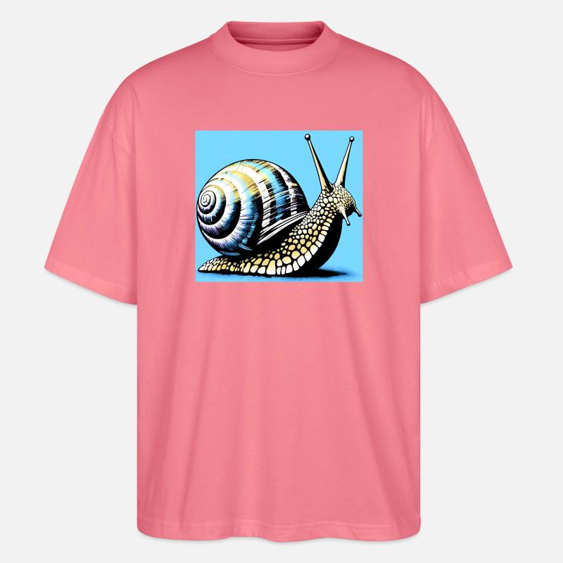 Escargot - T-shirt bio Blaster 2.0 coupe oversize Stanley/Stella Unisexe - rose 