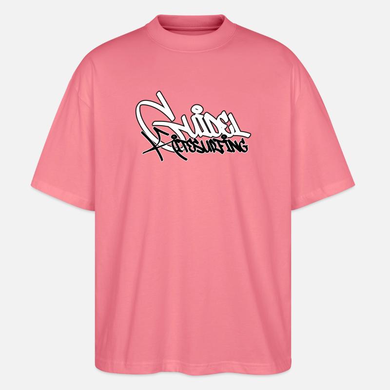 Surf Graffiti Kontrast-Tippfehler - Stanley/Stella Oversized Unisex Bio T-Shirt Blaster 2.0 - Pink 