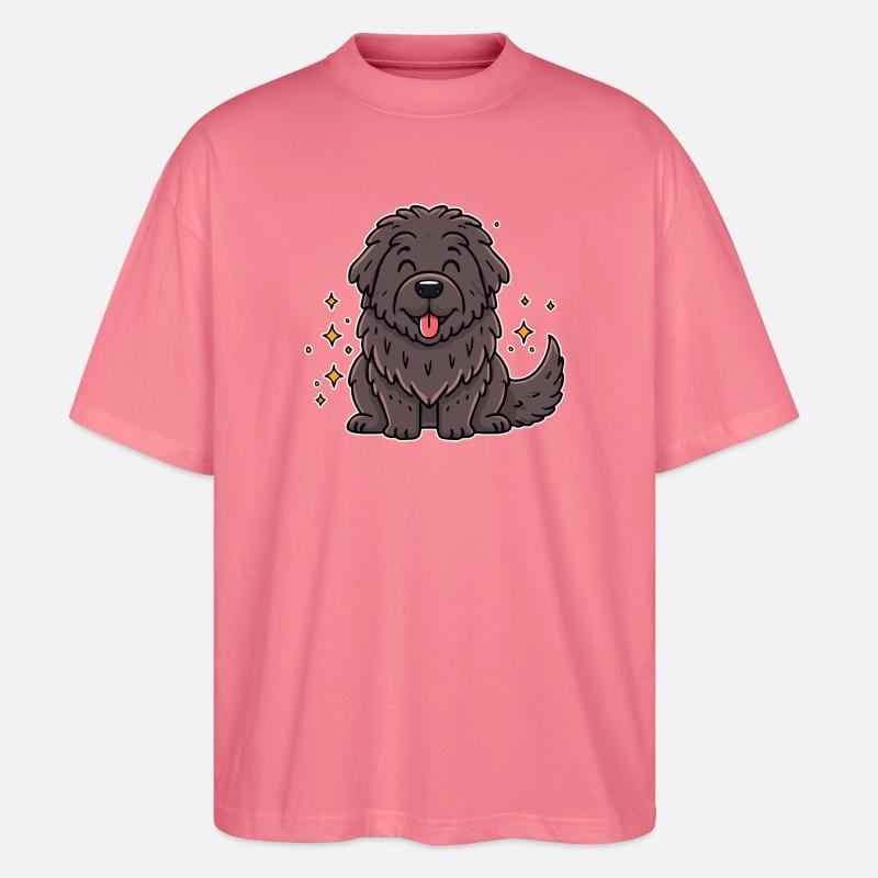 Neufundländer (Comic) - Stanley/Stella Oversized Unisex Bio T-Shirt Blaster 2.0 - Pink