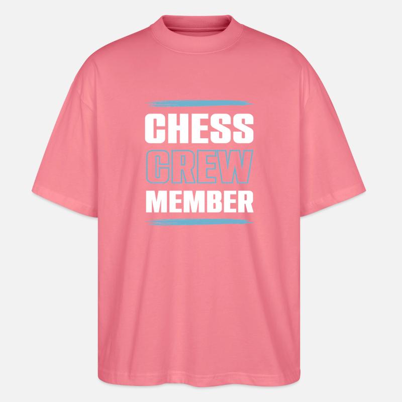 Équipe d’échecs - T-shirt bio Blaster 2.0 coupe oversize Stanley/Stella Unisexe - rose 
