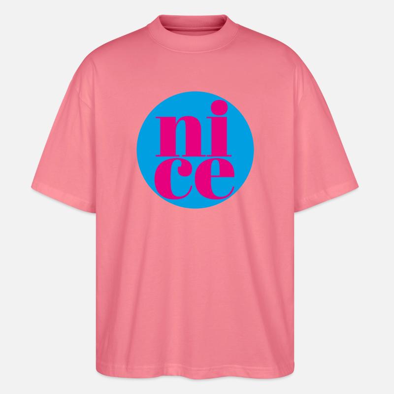 nice - Stanley/Stella Oversized Unisex Bio T-Shirt Blaster 2.0 - Pink 