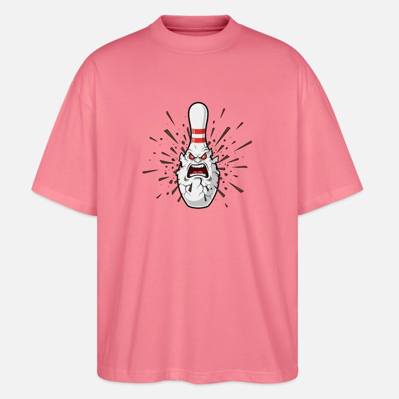Wütender Bowlingpin Knall - Stanley/Stella Oversized Unisex Bio T-Shirt Blaster 2.0 - Pink 