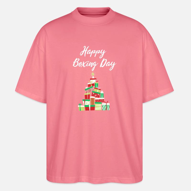 Happy Boxing Day Gift Stack - Stanley/Stella Oversized Unisex Organic T-shirt Blaster 2.0 - pink joy 