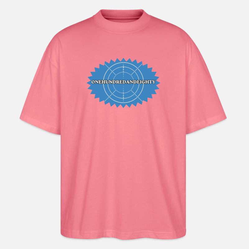 One Hundred and Eighty Target Retro - Stanley/Stella Oversized Unisex Organic T-shirt Blaster 2.0 - pink joy 