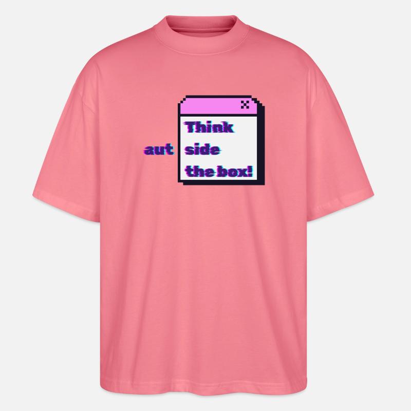 Think autside the box - Glitch - Stanley/Stella Oversized Unisex Bio T-Shirt Blaster 2.0 - Pink
