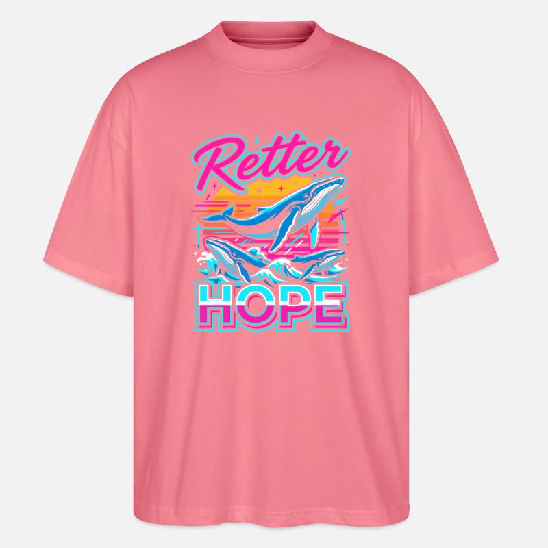 Neon-Wal Hoffnung - Stanley/Stella Oversized Unisex Bio T-Shirt Blaster 2.0 - Pink
