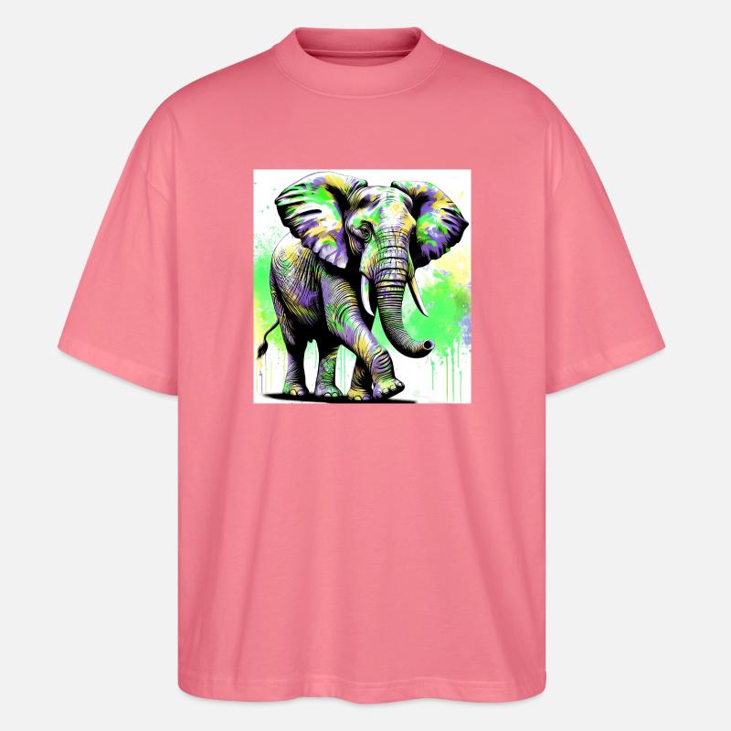 Elefant - Stanley/Stella Oversized Unisex Bio T-Shirt Blaster 2.0 - Pink