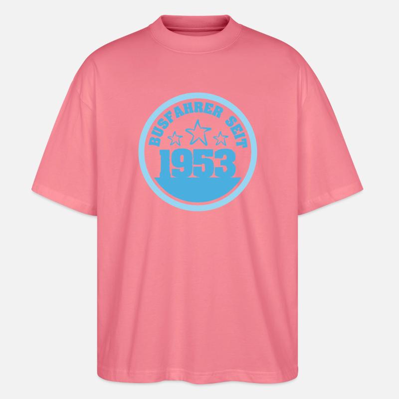1953 - T-shirt bio Blaster 2.0 coupe oversize Stanley/Stella Unisexe - rose