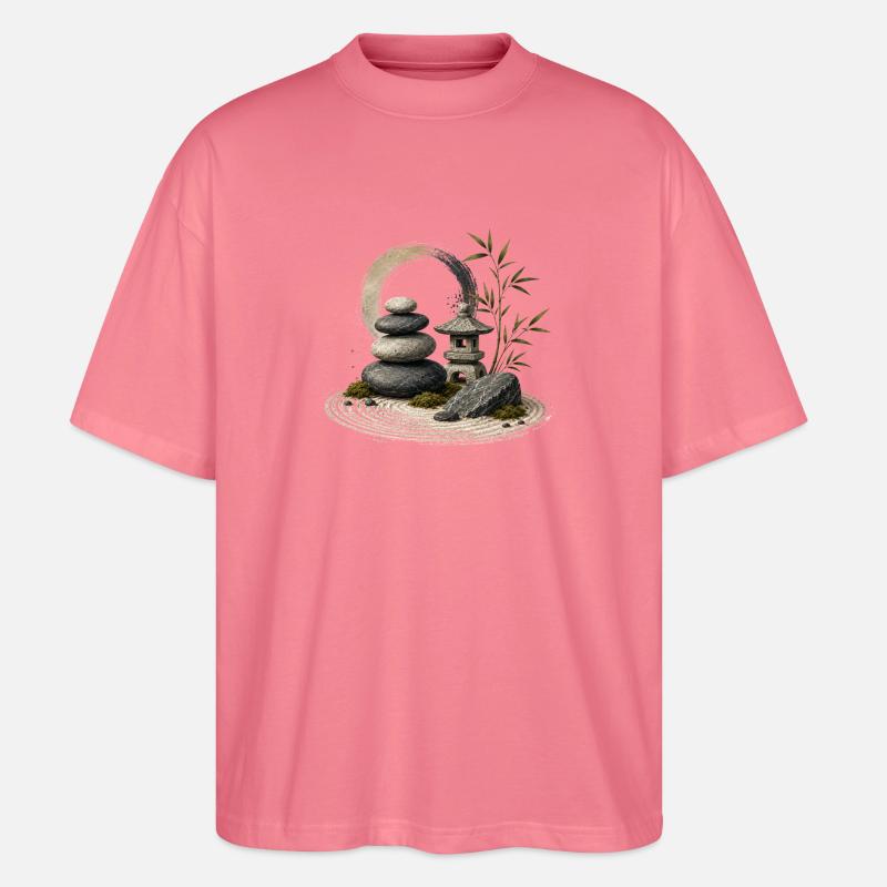 Zen Garten Ruhe - Stanley/Stella Oversized Unisex Bio T-Shirt Blaster 2.0 - Pink 