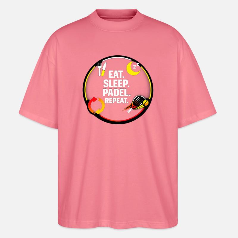 Manger dormir Padel répéter - T-shirt bio Blaster 2.0 coupe oversize Stanley/Stella Unisexe - rose