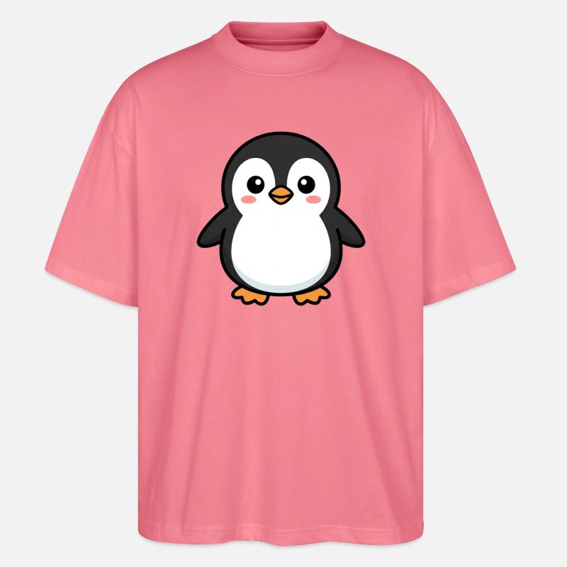 Adorable Penguin Pixel Pal - T-shirt bio Blaster 2.0 coupe oversize Stanley/Stella Unisexe - rose
