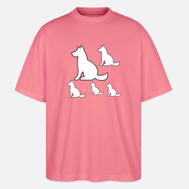 Hunde - Stanley/Stella Oversized Unisex Bio T-Shirt Blaster 2.0 - Pink 