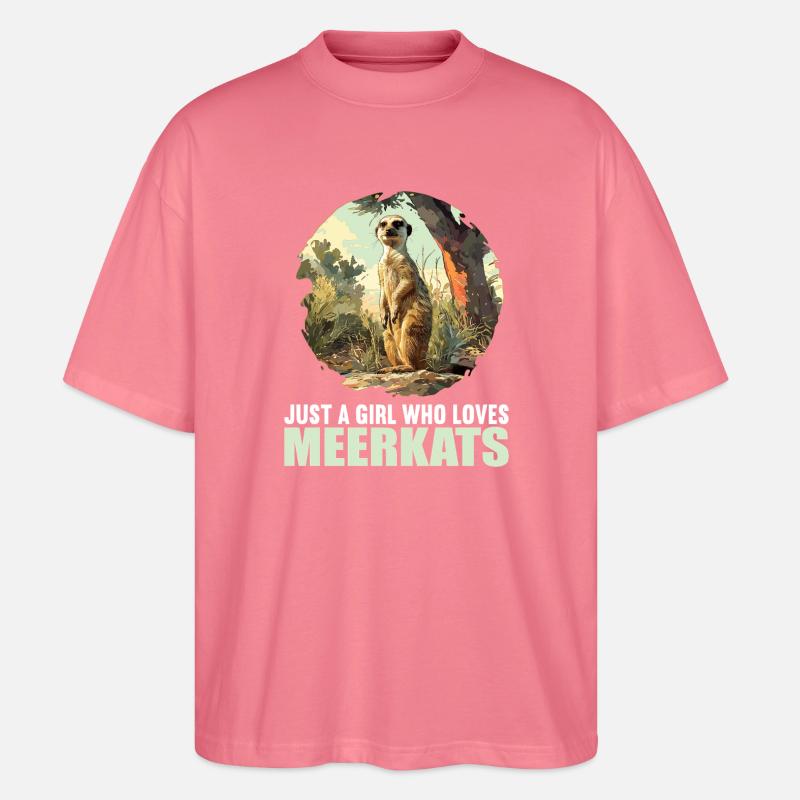 Suricate Erdmännchen - T-shirt bio Blaster 2.0 coupe oversize Stanley/Stella Unisexe - rose 