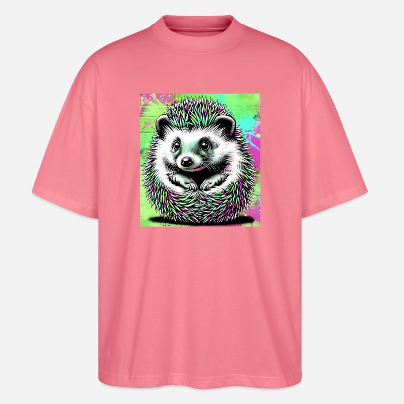 hérisson - T-shirt bio Blaster 2.0 coupe oversize Stanley/Stella Unisexe - rose 