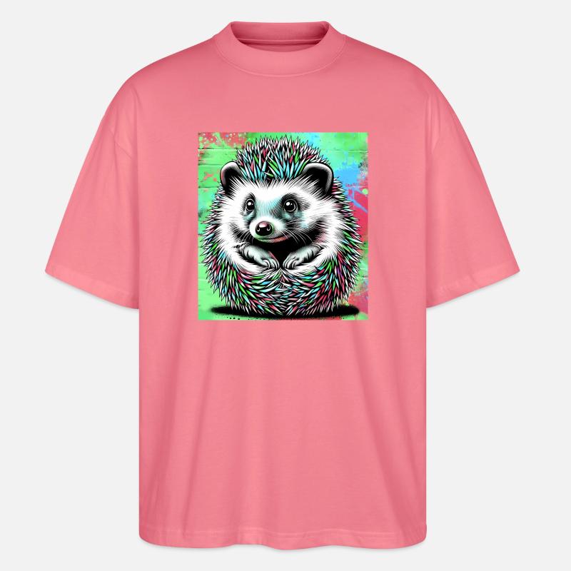 Igel - Stanley/Stella Oversized Unisex Bio T-Shirt Blaster 2.0 - Pink 