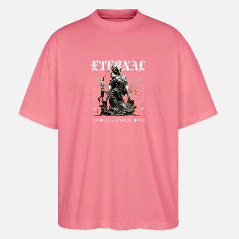 Déesse gothique de l’élégance éternelle - T-shirt bio Blaster 2.0 coupe oversize Stanley/Stella Unisexe - rose