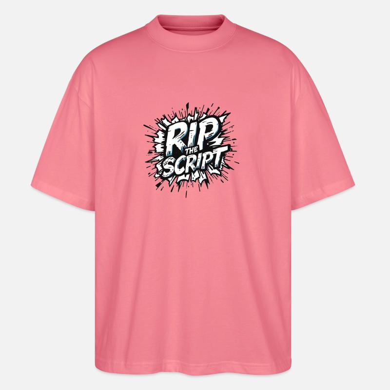 Rip the Script Burst - T-shirt bio Blaster 2.0 coupe oversize Stanley/Stella Unisexe - rose