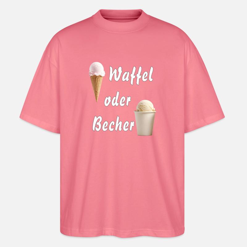 EIS WAFFEL ODER BECHER - Stanley/Stella Oversized Unisex Bio T-Shirt Blaster 2.0 - Pink