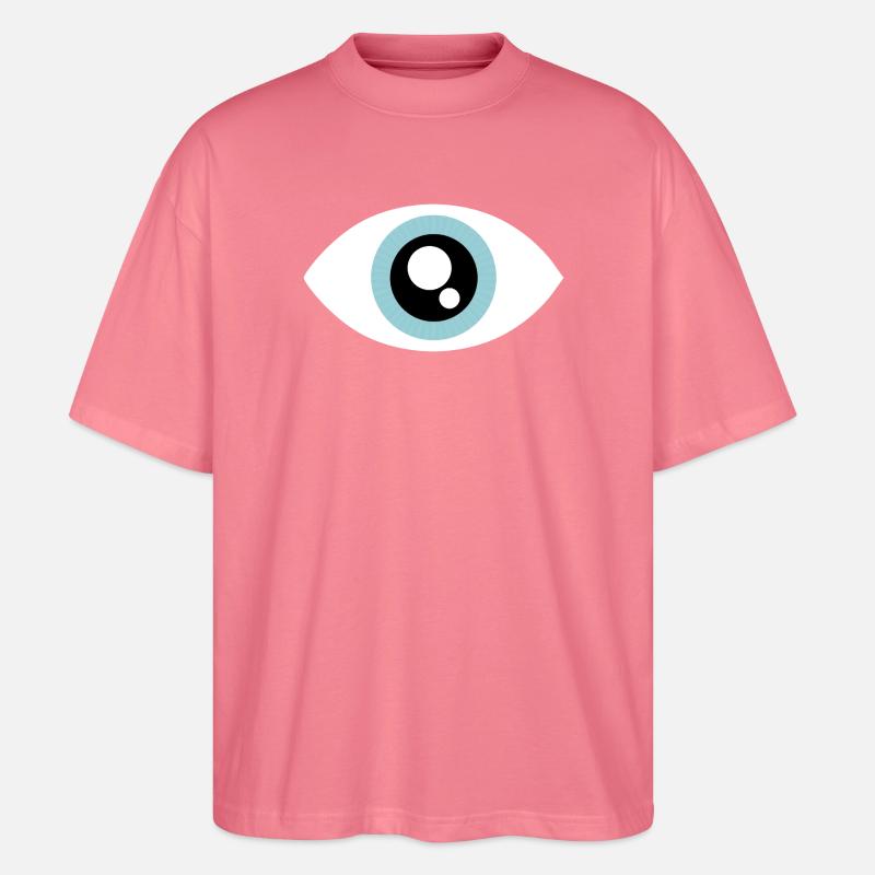 Aqua Eye Minimal Circle - Stanley/Stella Oversized Unisex Bio T-Shirt Blaster 2.0 - Pink 