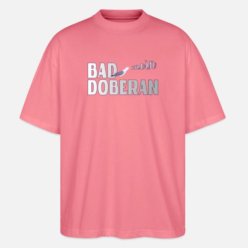 Möwe & Moin Bad Doberan Ostsee - Stanley/Stella Oversized Unisex Bio T-Shirt Blaster 2.0 - Pink 