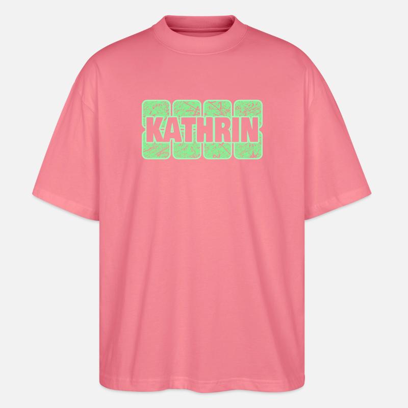 Kathrin als Saeugling - Stanley/Stella Oversized Unisex Bio T-Shirt Blaster 2.0 - Pink 