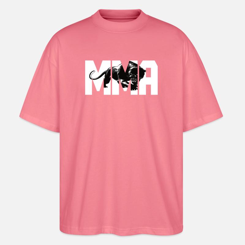 MMA Design mit einer Raubkatze - Stanley/Stella Oversized Unisex Bio T-Shirt Blaster 2.0 - Pink