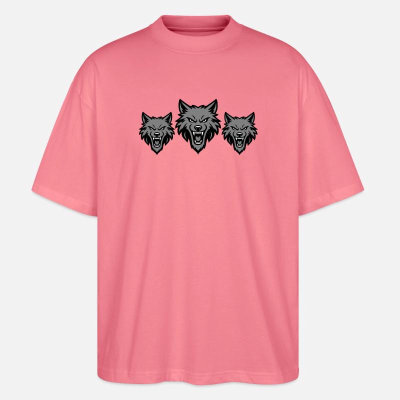 Wolf Team Rudel - Stanley/Stella Oversized Unisex Bio T-Shirt Blaster 2.0 - Pink 