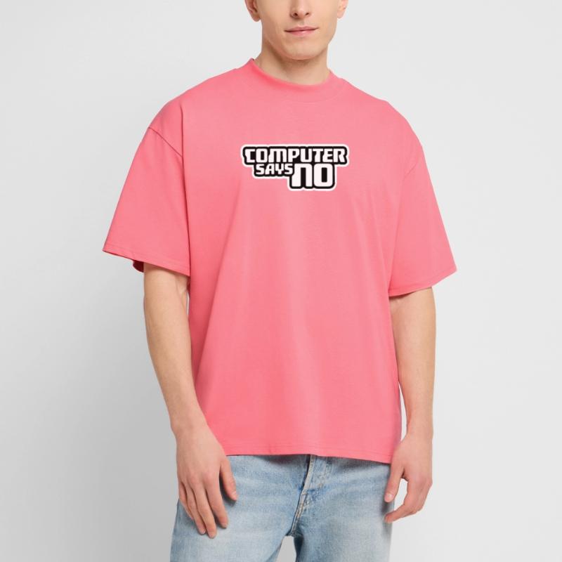 Computer Says No Funny Programmer Nerd Technique Stanley/Stella Oversized Unisex Organic T-shirt Blaster 2.0
