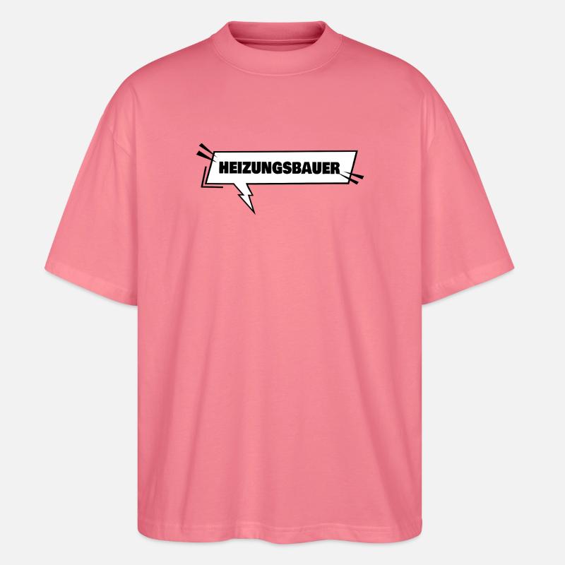 Ausbildung Heizungsbauer - Stanley/Stella Oversized Unisex Bio T-Shirt Blaster 2.0 - Pink