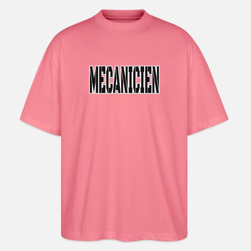CADEAU POUR MECANICIEN - T-shirt bio Blaster 2.0 coupe oversize Stanley/Stella Unisexe - rose 
