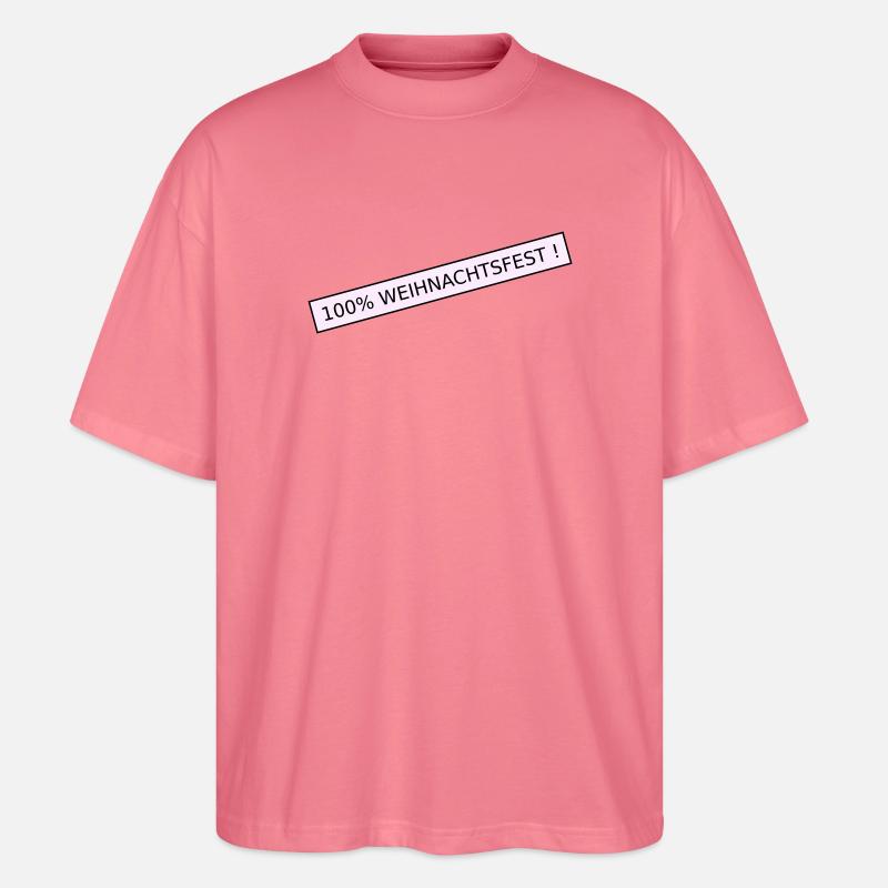 Noël à 100 % - T-shirt bio Blaster 2.0 coupe oversize Stanley/Stella Unisexe - rose 