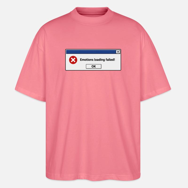 Emotions loading failed - Stanley/Stella Oversized Unisex Organic T-shirt Blaster 2.0 - pink joy 