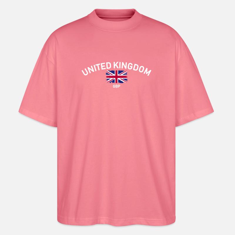 Bogen-Not-Union Jack - Stanley/Stella Oversized Unisex Bio T-Shirt Blaster 2.0 - Pink 