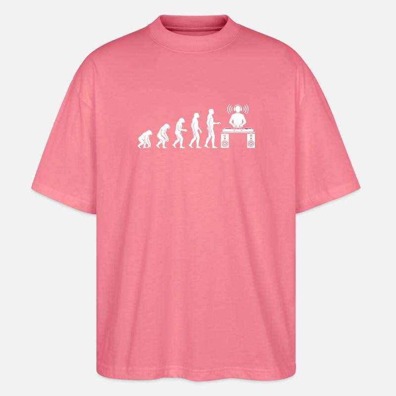 Evolution der Beats: DJ-Frontier - Stanley/Stella Oversized Unisex Bio T-Shirt Blaster 2.0 - Pink