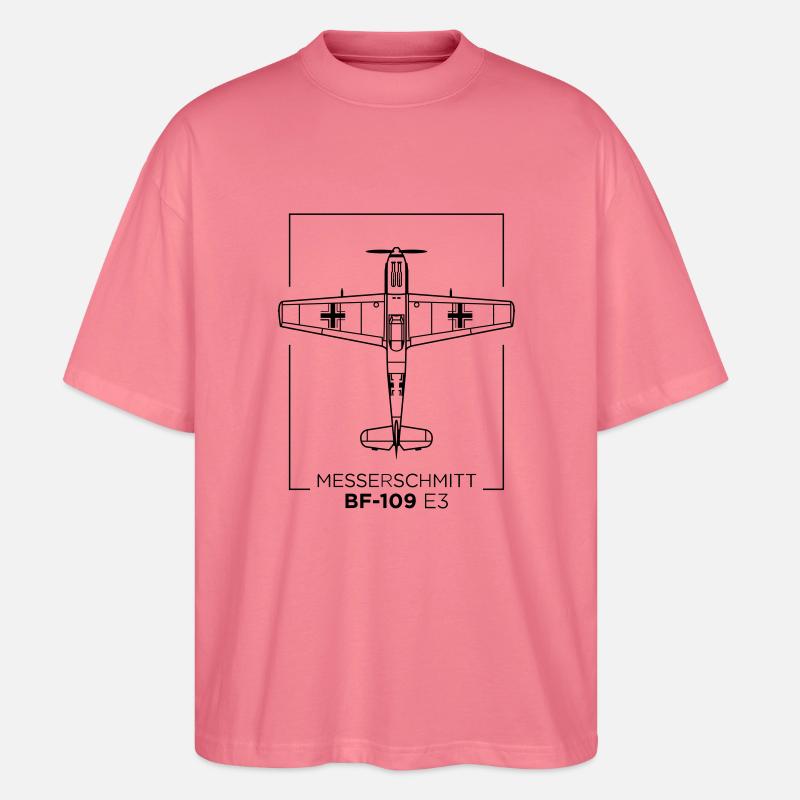 Messerscmitt BF-109 E3 - Stanley/Stella Oversized Unisex Bio T-Shirt Blaster 2.0 - Pink
