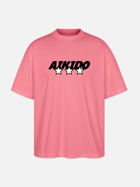 Aikido - Martial Art - Aikido - Stanley/Stella Oversized Unisex Organic T-shirt Blaster 2.0 - pink joy 