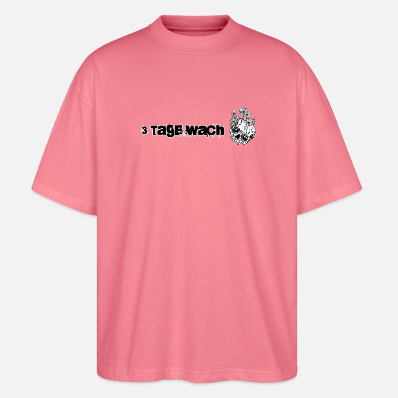Awake for 3 days! - Stanley/Stella Oversized Unisex Organic T-shirt Blaster 2.0 - pink joy 