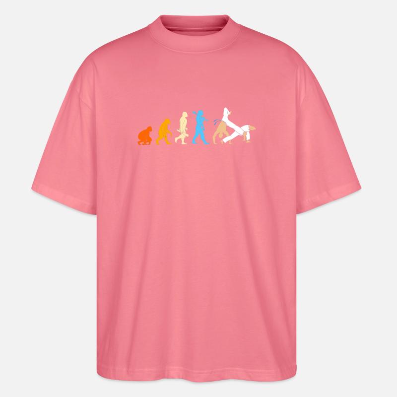 Évolution de la capoeira - T-shirt bio Blaster 2.0 coupe oversize Stanley/Stella Unisexe - rose 