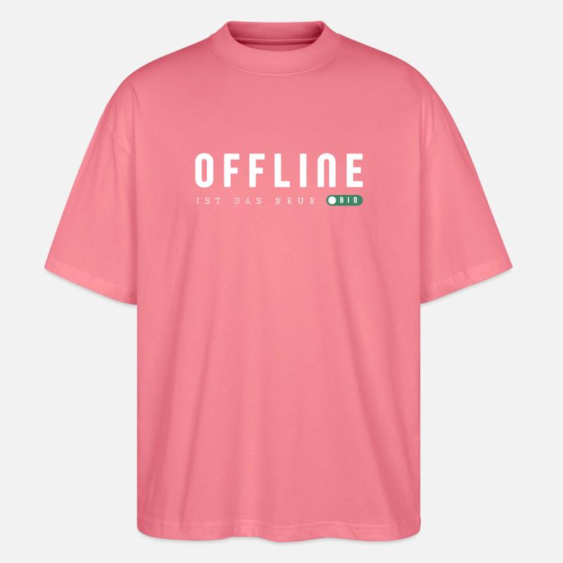 Offline ist das neue Bio - Stanley/Stella Oversized Unisex Bio T-Shirt Blaster 2.0 - Pink 