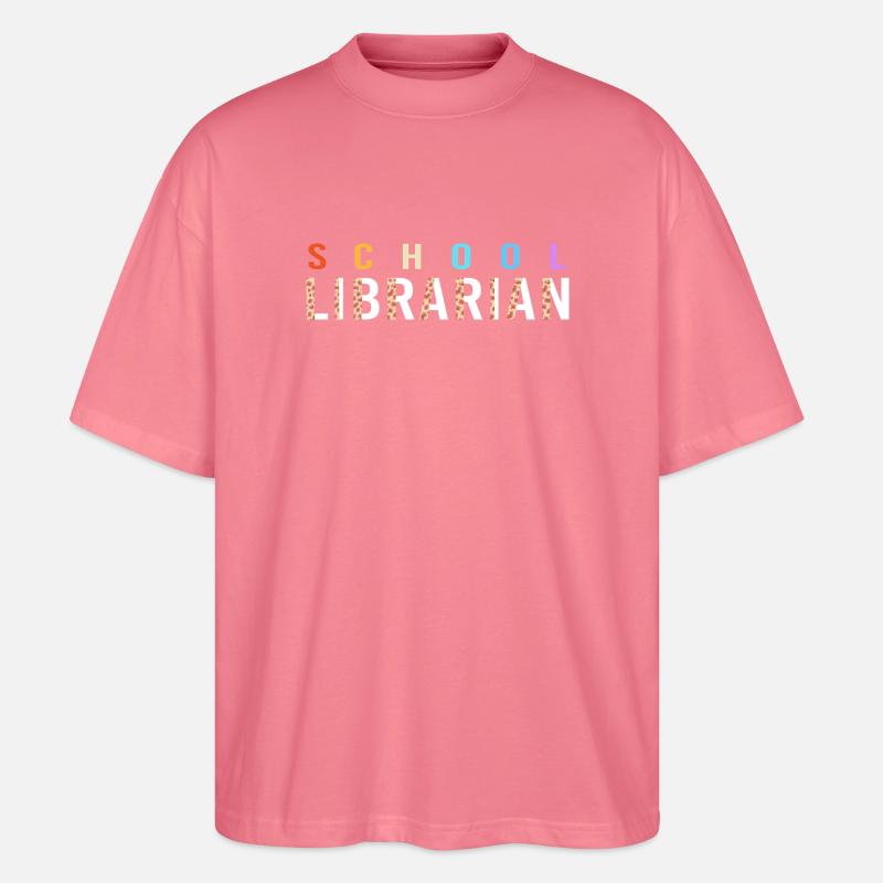 Leseratte Bibliothek Lesen - Stanley/Stella Oversized Unisex Bio T-Shirt Blaster 2.0 - Pink 