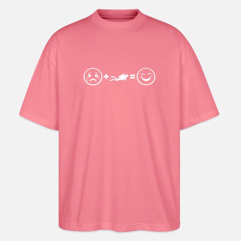 Klare Diving Botschaft - Stanley/Stella Oversized Unisex Bio T-Shirt Blaster 2.0 - Pink 
