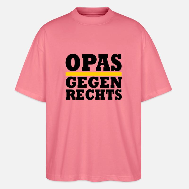 Opas gegen rechts - Stanley/Stella Oversized Unisex Bio T-Shirt Blaster 2.0 - Pink