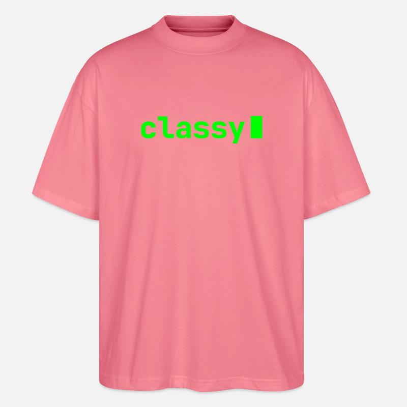 classy | Developer mood - Stanley/Stella Oversized Unisex Organic T-shirt Blaster 2.0 - pink joy