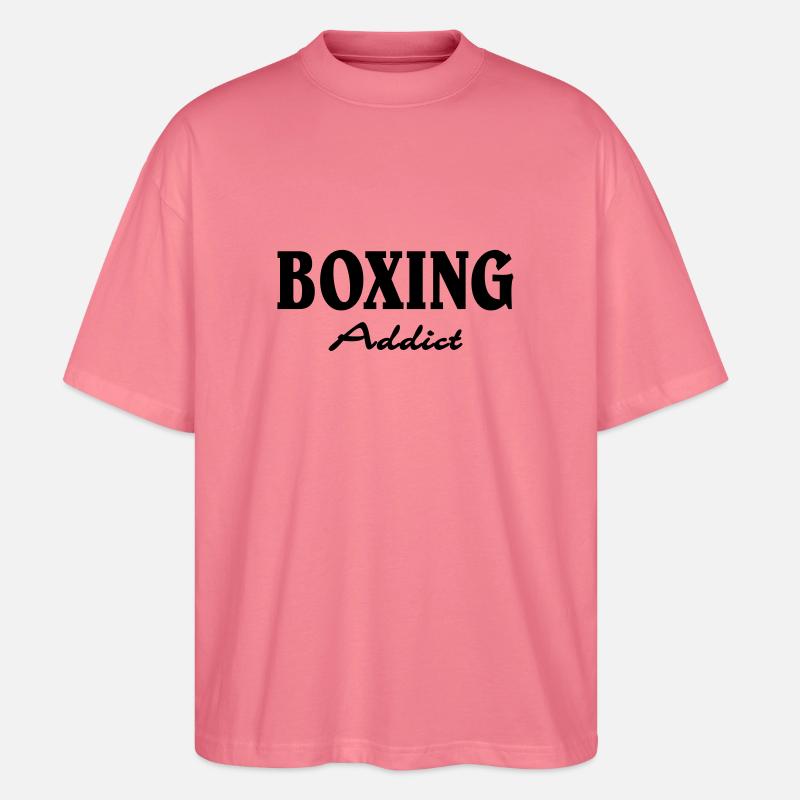 Boxing Addict - Stanley/Stella Oversized Unisex Bio T-Shirt Blaster 2.0 - Pink 