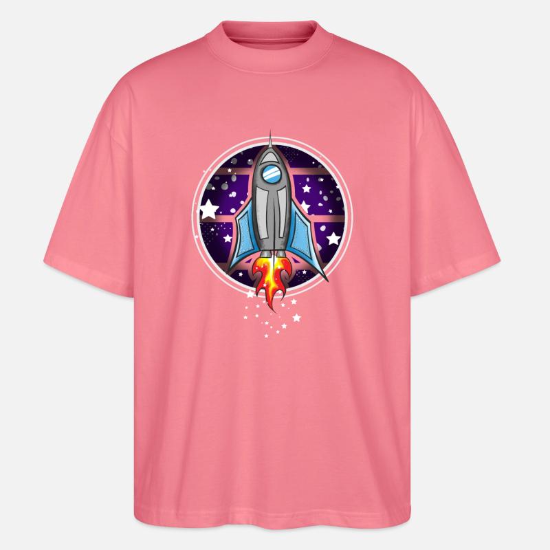 Rakete - Stanley/Stella Oversized Unisex Bio T-Shirt Blaster 2.0 - Pink 