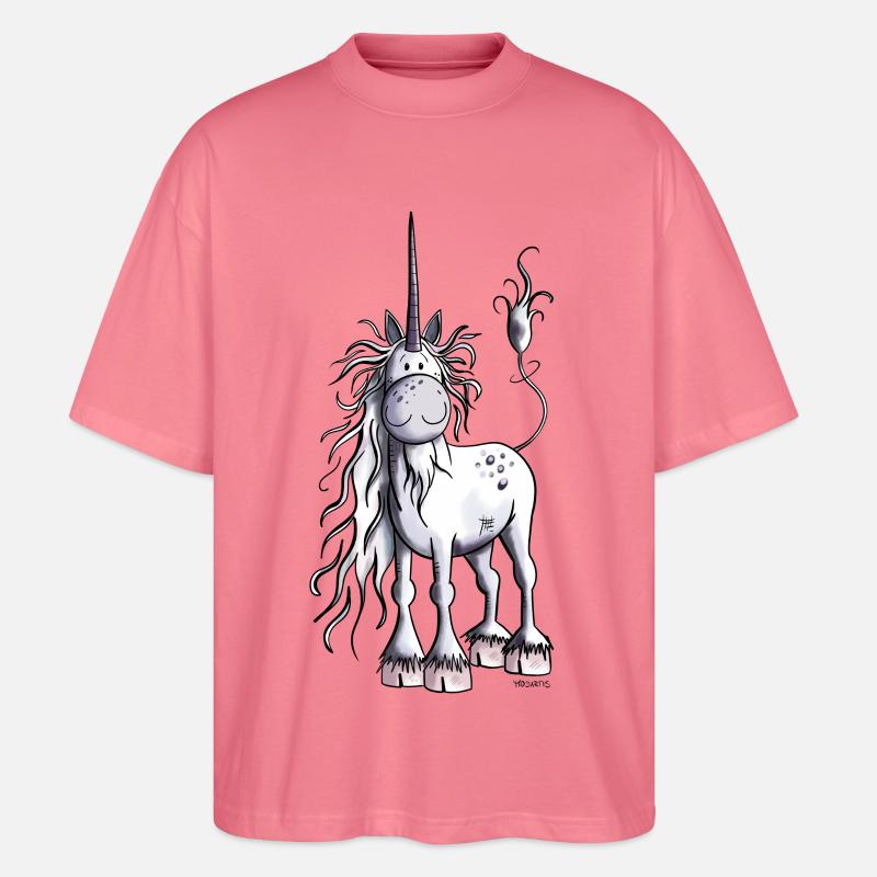 Es ist Einhorn Zeit - Stanley/Stella Oversized Unisex Bio T-Shirt Blaster 2.0 - Pink 
