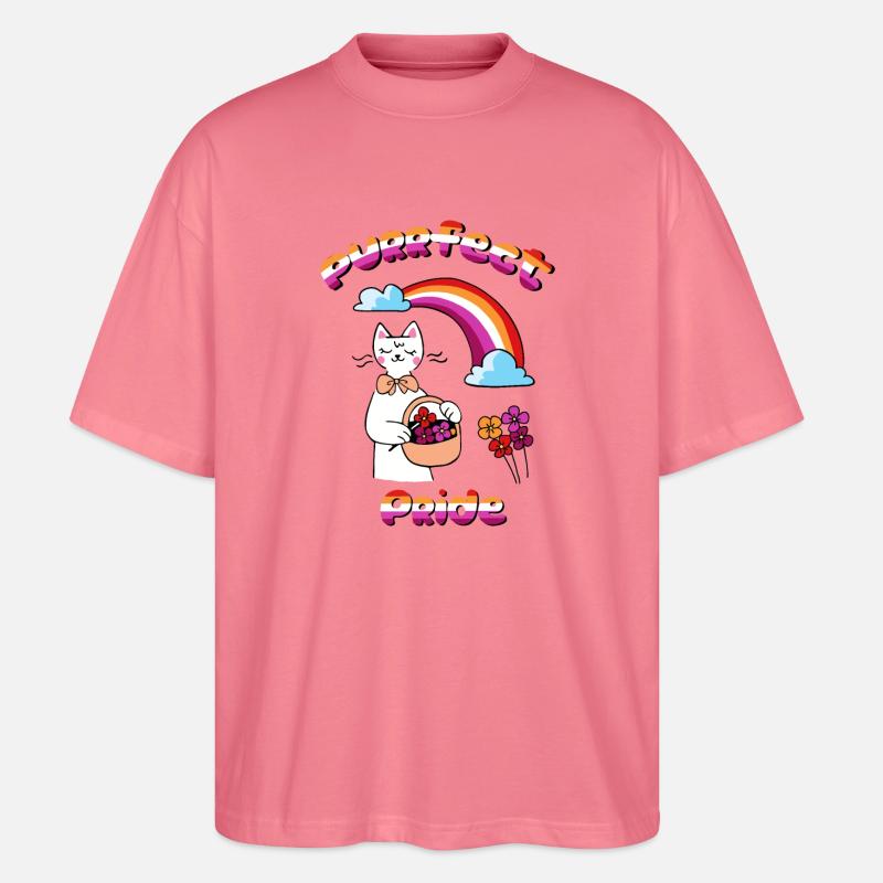 Fierté parfaite - T-shirt bio Blaster 2.0 coupe oversize Stanley/Stella Unisexe - rose
