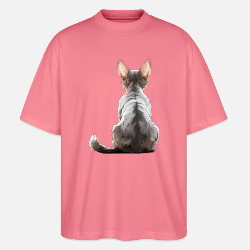Devon Rex - Stanley/Stella Oversized Unisex Bio T-Shirt Blaster 2.0 - Pink 